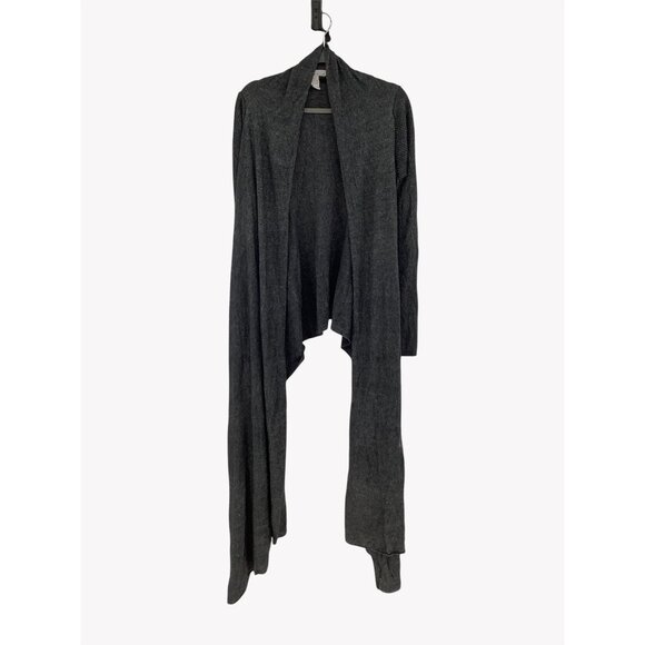 Lucy & Laurel Sweaters - Lucy & Laurel Angora Blend Waterfall Cardigan XL Womens Gray